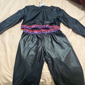 Versace couture set wet look